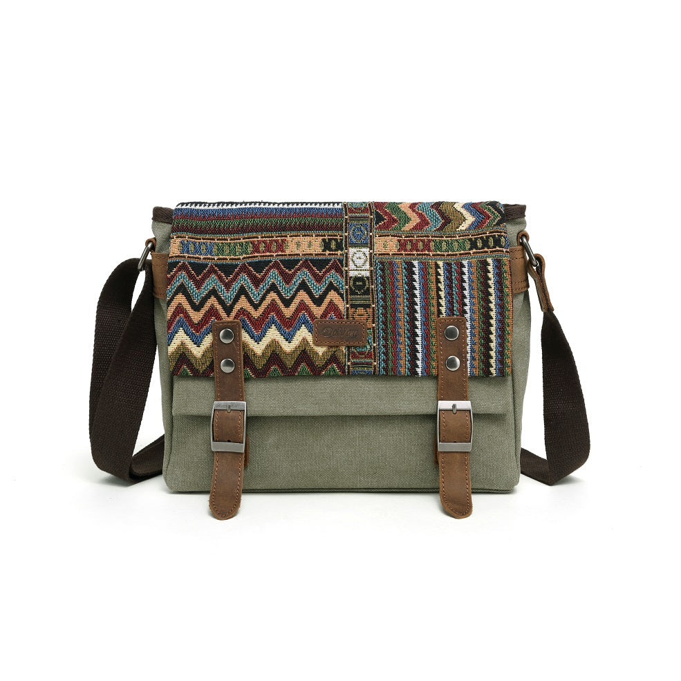 Bolso Bandolera Pequeño con Diseño Azteca
