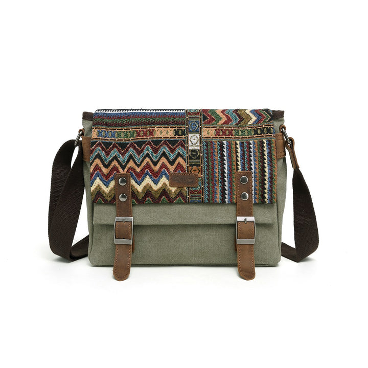 Bolso Bandolera Pequeño con Diseño Azteca
