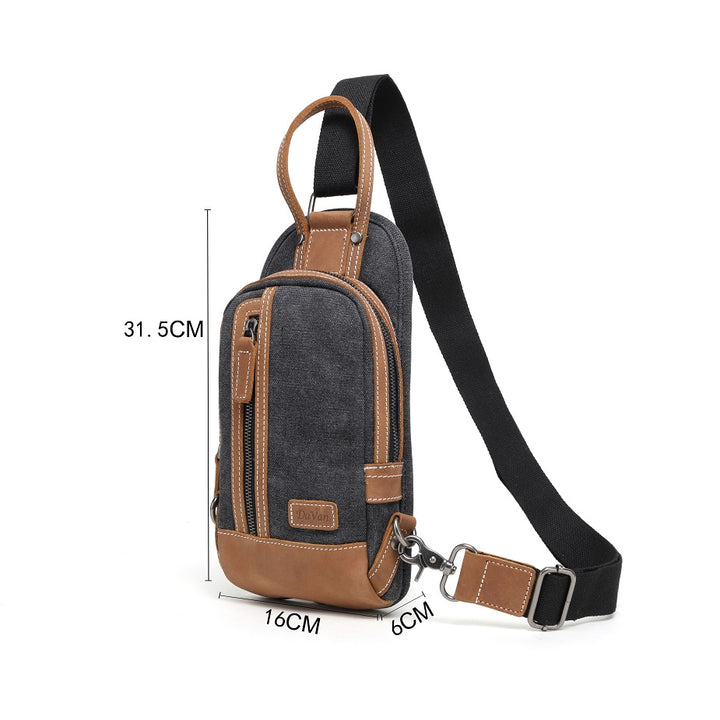 Bolso bandolera de lona