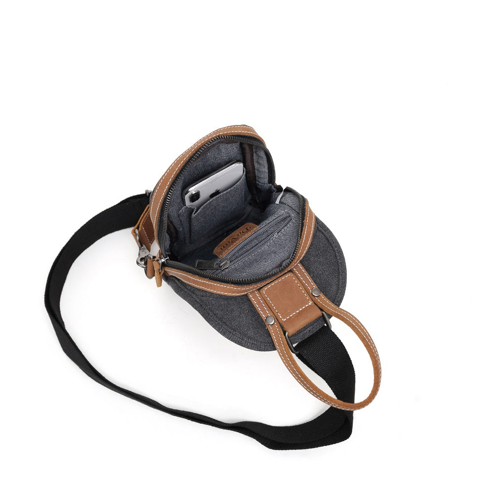 Bolso bandolera de lona