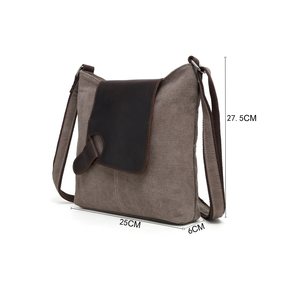 Bolso tote con ribete de piel