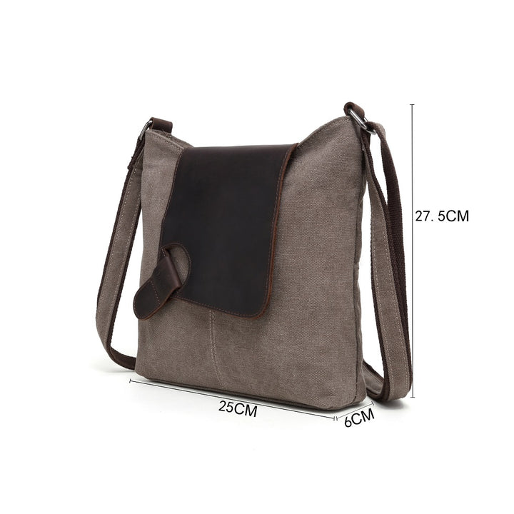 Bolso tote con ribete de piel