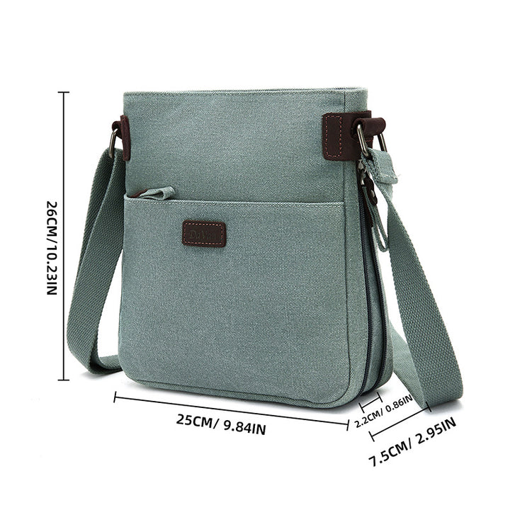 Bolso de hombro pequeño de lona