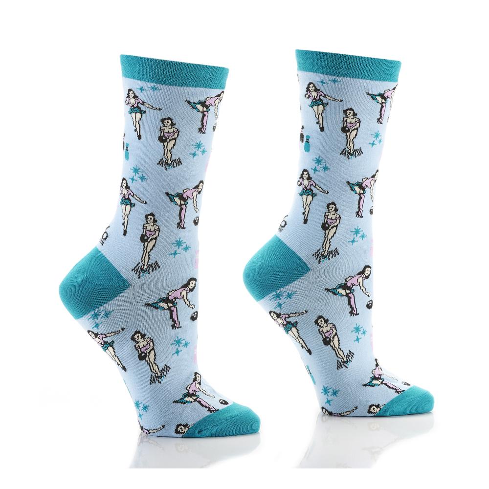 Chaussette mi-mollet pour femme, Bowling Babe